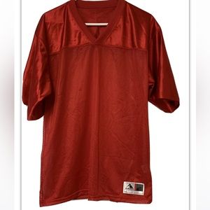 Augusta Sportswear Adult Fit Red VNeck Replica Football T-Shirt Sz M